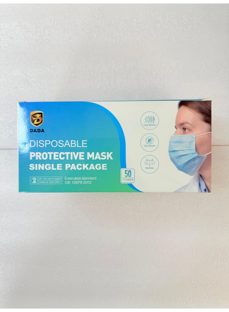 Disposable protective single protective Mask 50pcs